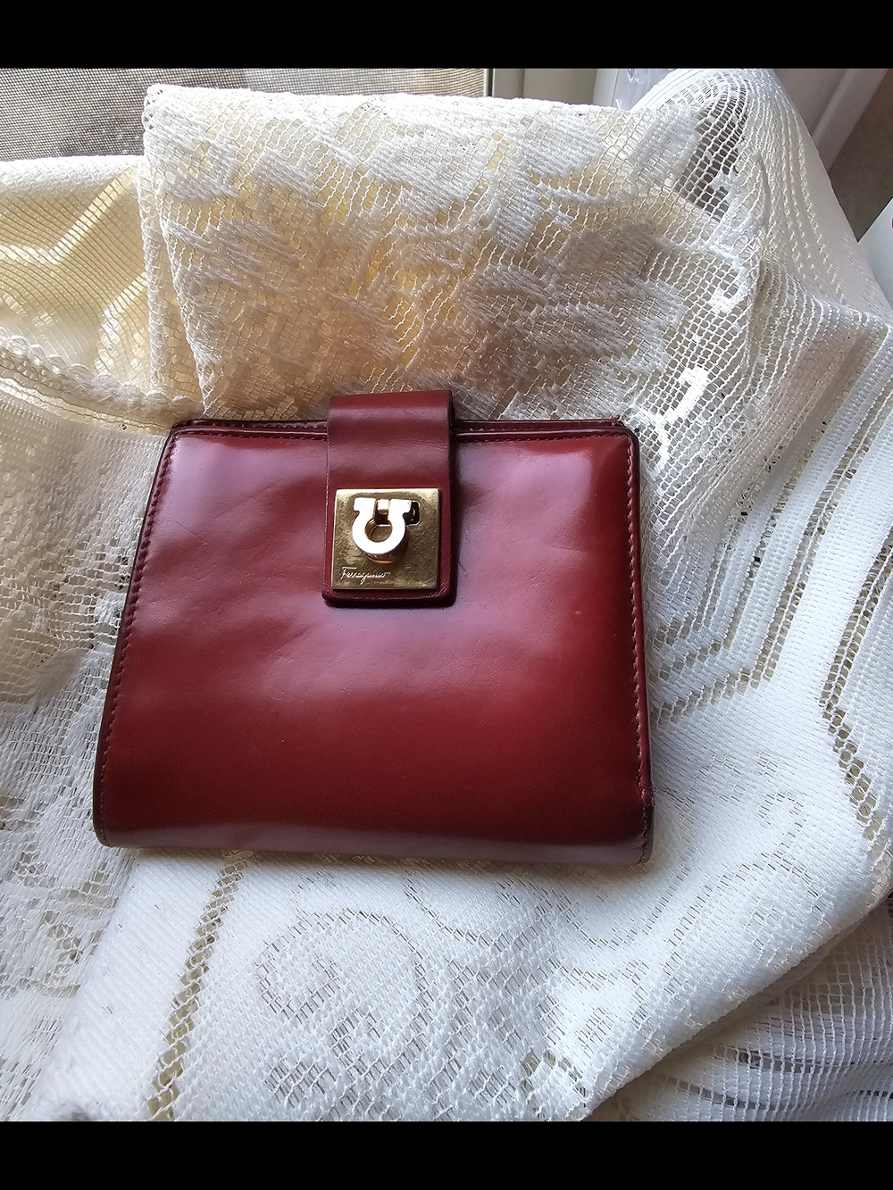 Salvatore Ferragamo Red Leather Wallet